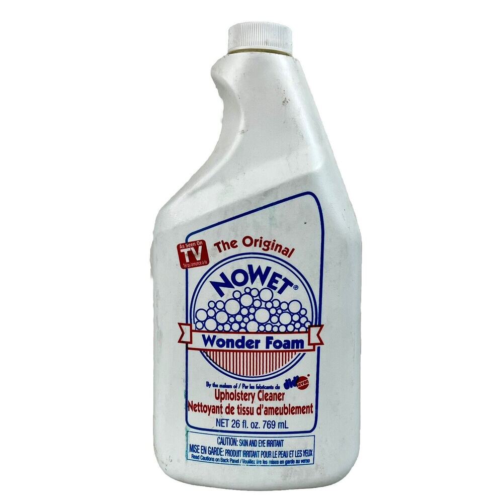 Vintage Original NoWet Wonder Foam Carpet Upholstery Cleaner Sz 26 Oz NEW SEALED